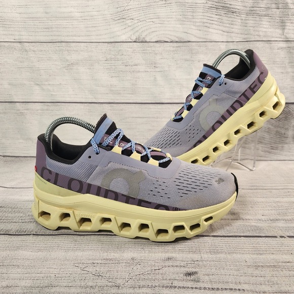 On Running Shoes - On Running Cloudmonster Women's Size 8 Lavender Gray Running Shoes Sneakers